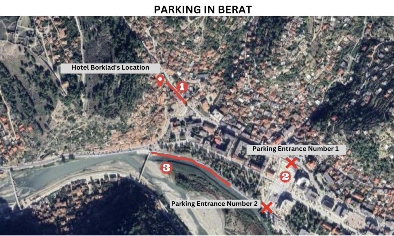 Hotel Borklad Berat Eksteriør billede